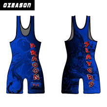 2017 Custom Made Men′s Lycra Sublimation Wrestling Singlet (W001)